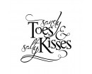 Sandy Toes And Salty Kisses Beach Decor Decal 